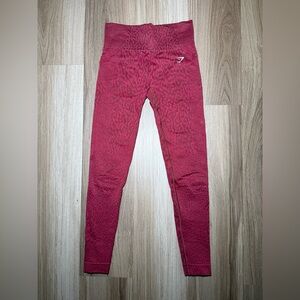 Gymshark ADAPT ANIMAL leggings pink/red